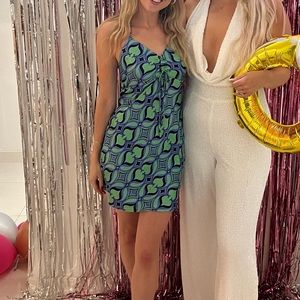 Retro bach mini dress